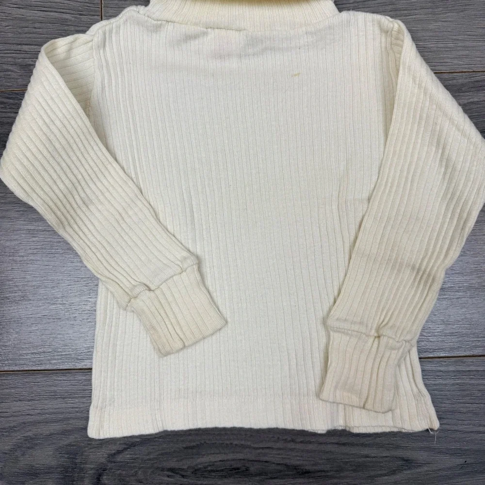 Vintage Buster Brown Toddler 3pc Outfit Geometric Pants Turtleneck Vest 3T‎